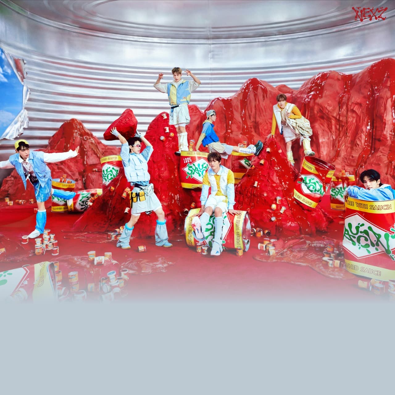 NEXZ The 4th Mini Album <SAUCIN'> notice poster from Makestar